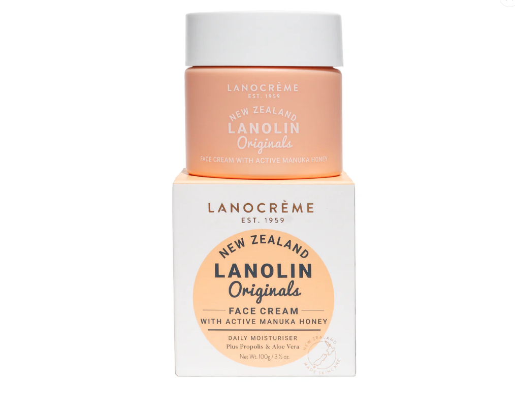 Lanocreme Lanolin Originals Face Cream with Active Manuka Honey (100g)