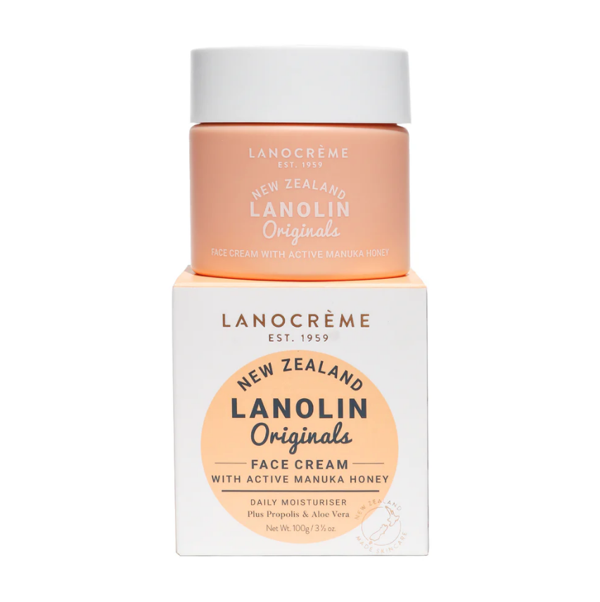 Lanolin Originals Face Cream with Active Manuka Honey (100g)
