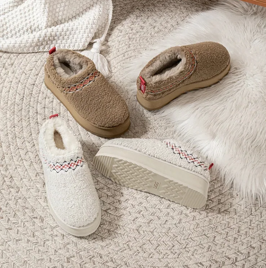 UGG Australian Shepherd Madge Wool-Lined Platform Slippers
