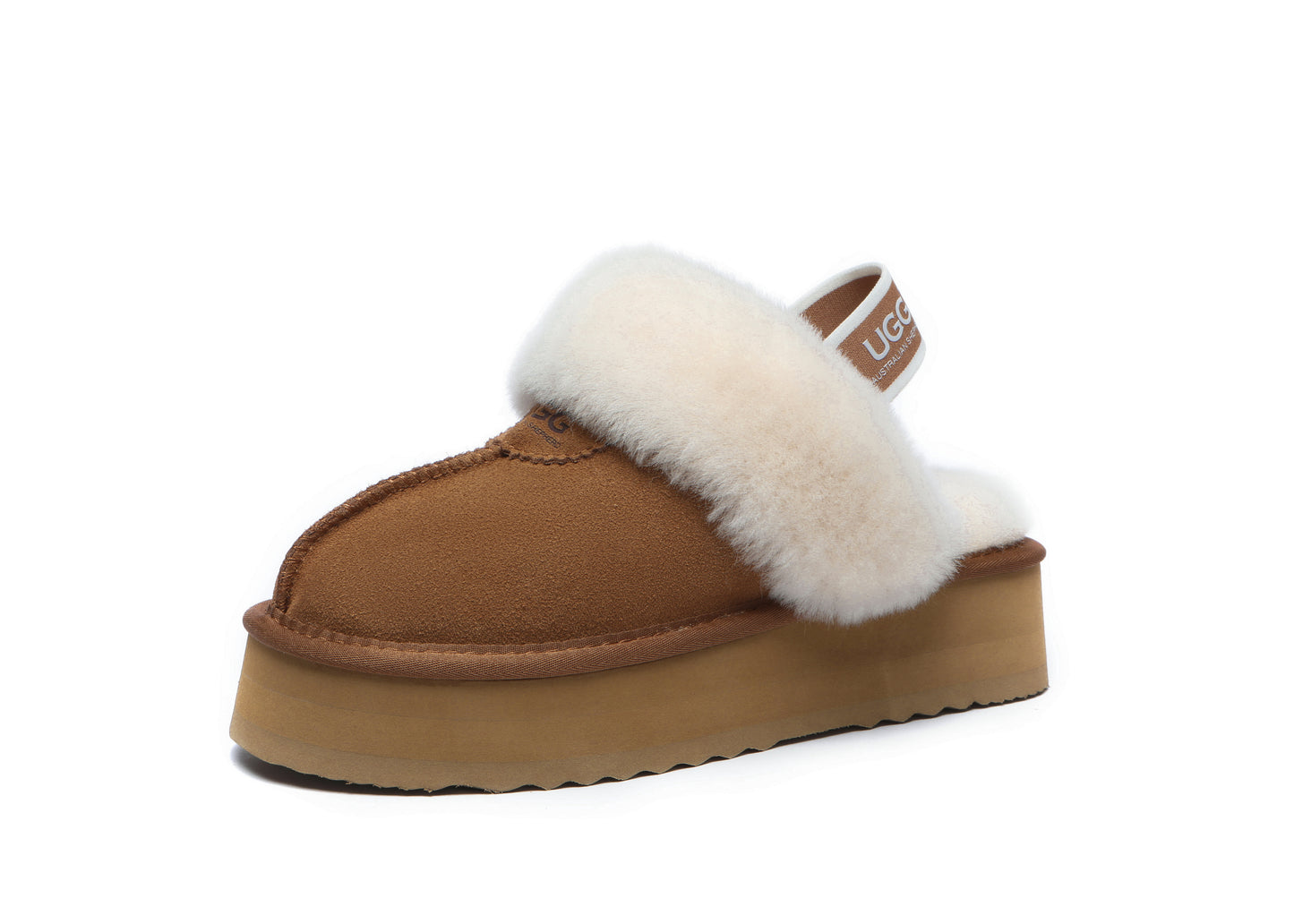 UGG Slippers Women Removable Strap Slingback Platform Waffle