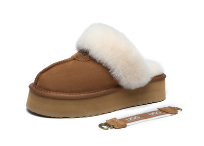 UGG Slippers Women Removable Strap Slingback Platform Waffle