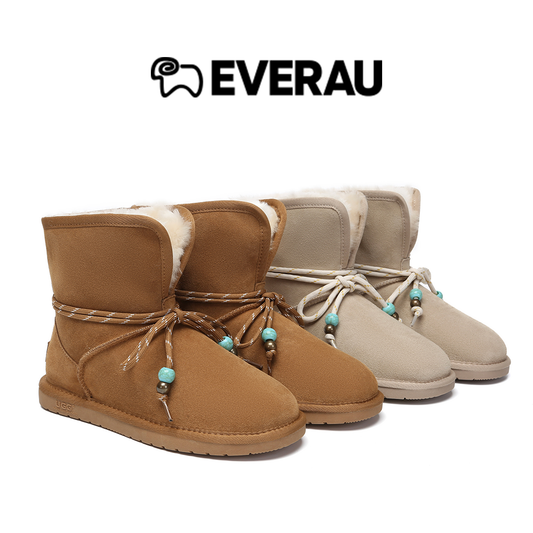 UGG Boots Women Sheepskin Wool Adjustable Strap Carlos