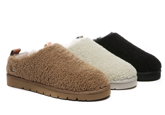 UGG Slippers Sheepskin Wool Plush Ankle Booties Teddycozy