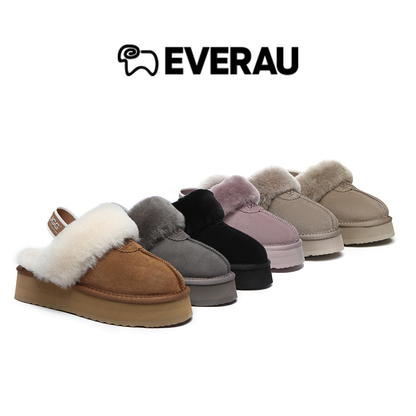 UGG Slippers Women Removable Strap Slingback Platform Waffle