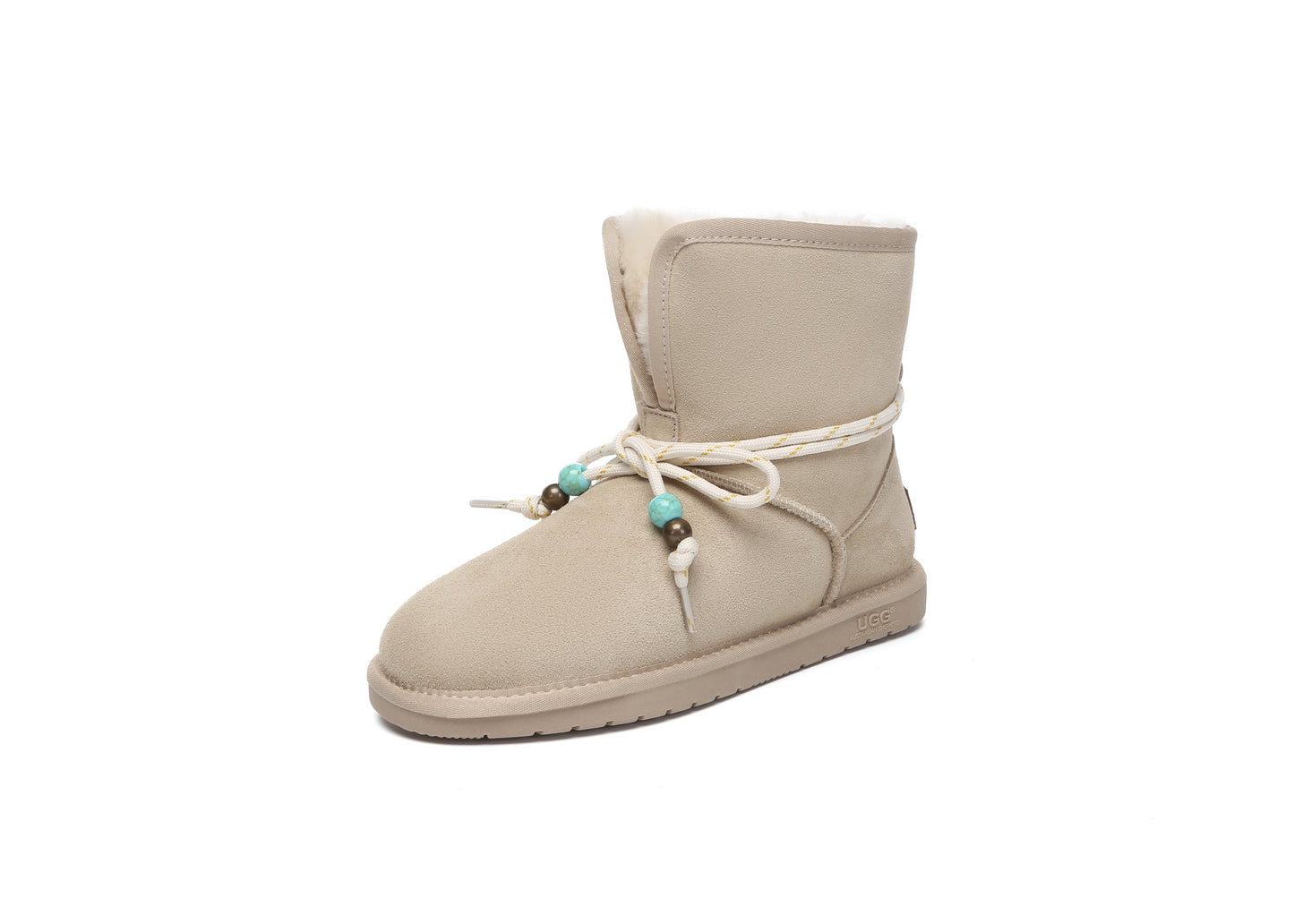 UGG Boots Women Sheepskin Wool Adjustable Strap Carlos
