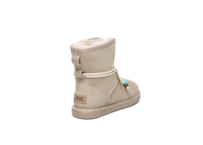 UGG Boots Women Sheepskin Wool Adjustable Strap Carlos