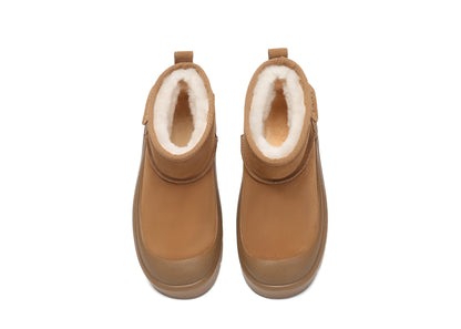 UGG Boots Sheepskin Wool Ankle Chunky Platform Harrison