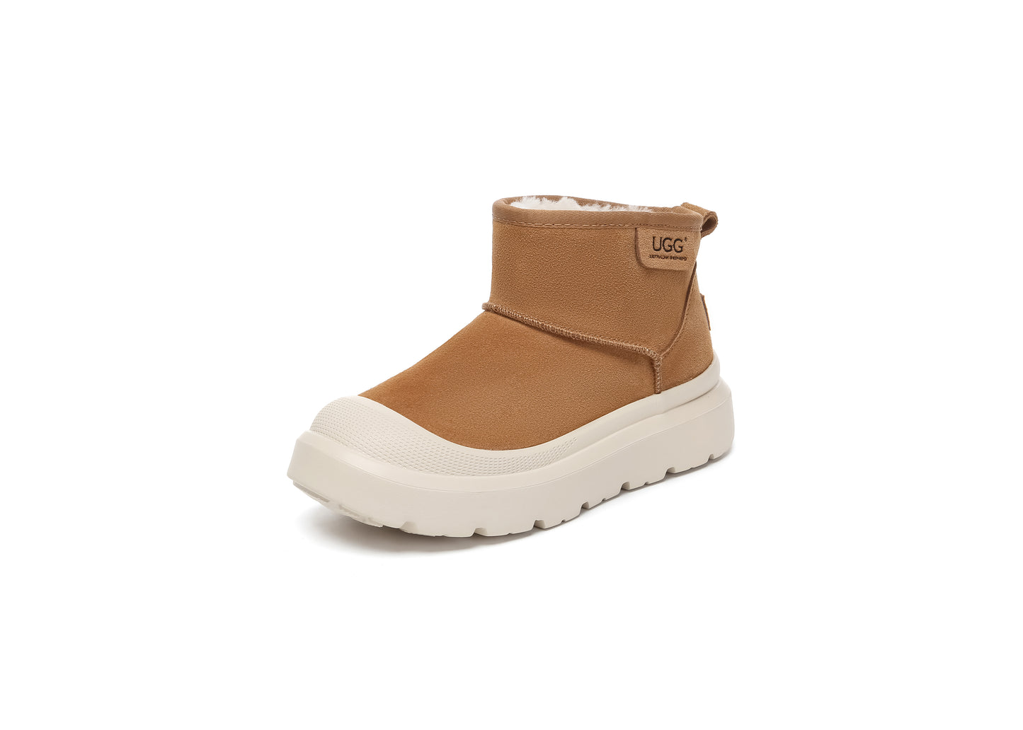 UGG Boots Sheepskin Wool Ankle Chunky Platform Harrison