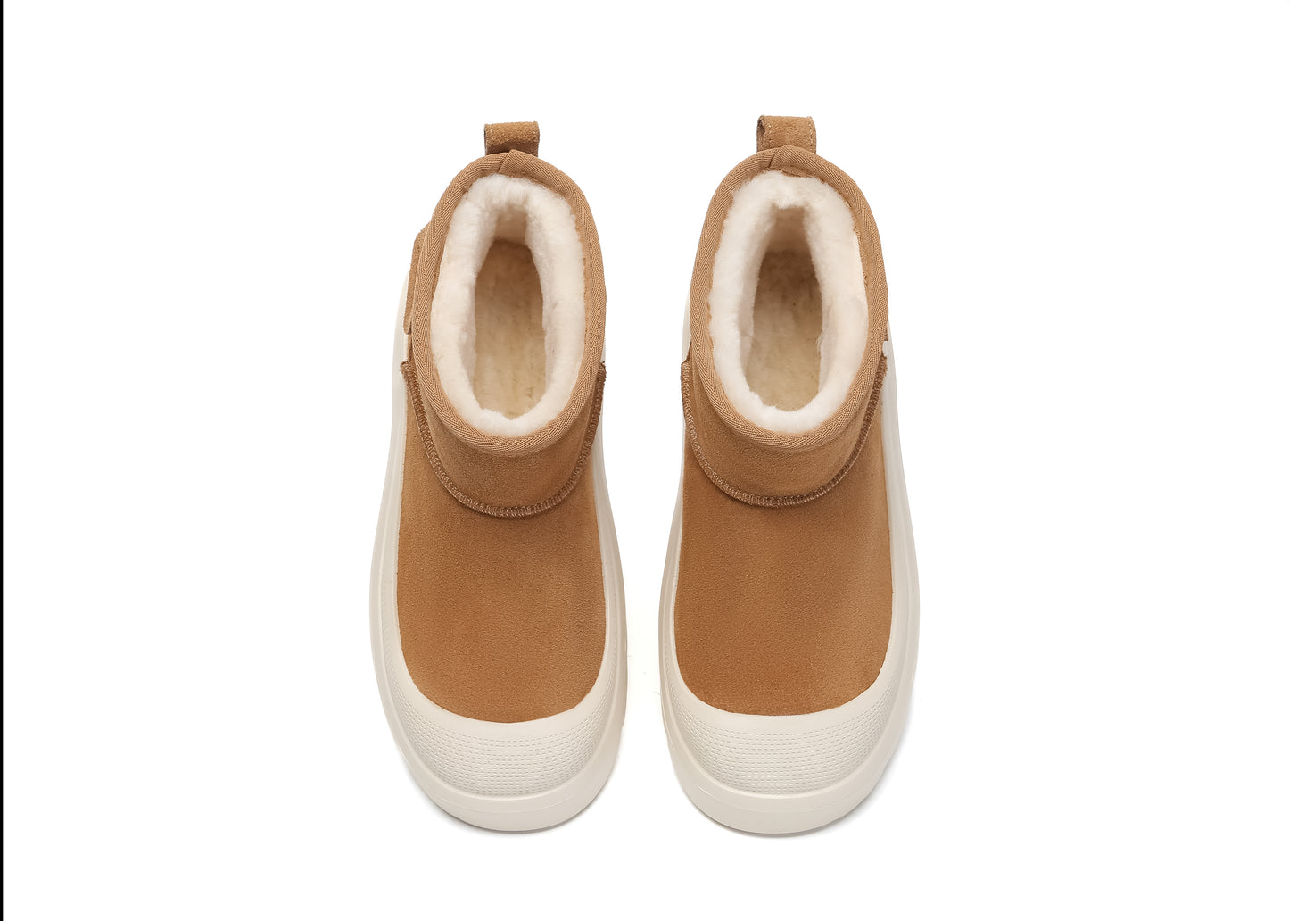 UGG Boots Sheepskin Wool Ankle Chunky Platform Harrison