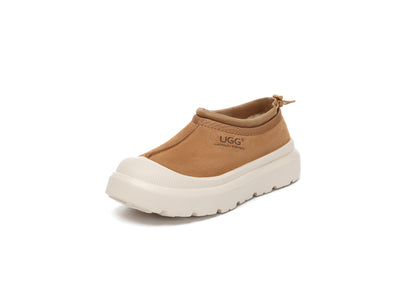 UGG Slippers Sheepskin Wool Drawstring Chunky Platform Harlow