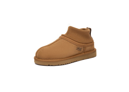 UGG Slippers Sheepskin Wool Stretchy Ankle Margaret