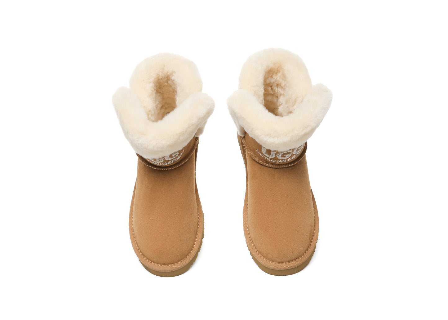 UGG Boots Sheepskin Wool Shearling Lined Ankle Mini Oatha