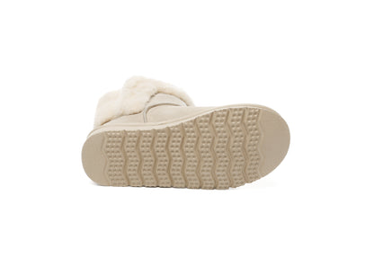 UGG Boots Sheepskin Wool Shearling Lined Ankle Mini Oatha