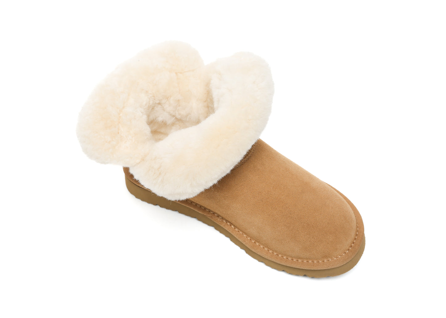 UGG Boots Sheepskin Wool Shearling Lined Ankle Mini Oatha
