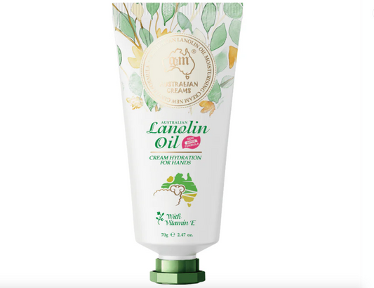 G&M Cosmetics Australian Lanolin Oil Hand Cream CLASSIC with VE 70g Tube