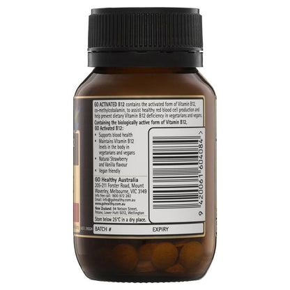 GO Healthy Activated B12 60 Tablets