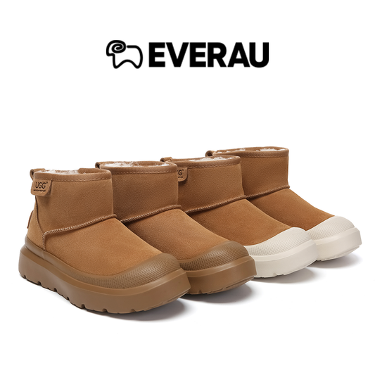 UGG Boots Sheepskin Wool Ankle Chunky Platform Harrison