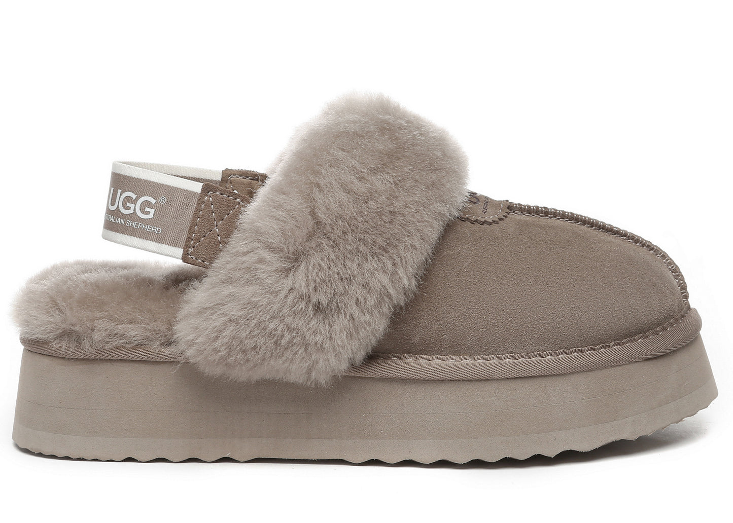 UGG Slippers Women Removable Strap Slingback Platform Waffle