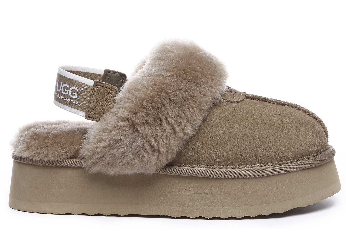 UGG Slippers Women Removable Strap Slingback Platform Waffle
