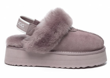 UGG Slippers Women Removable Strap Slingback Platform Waffle