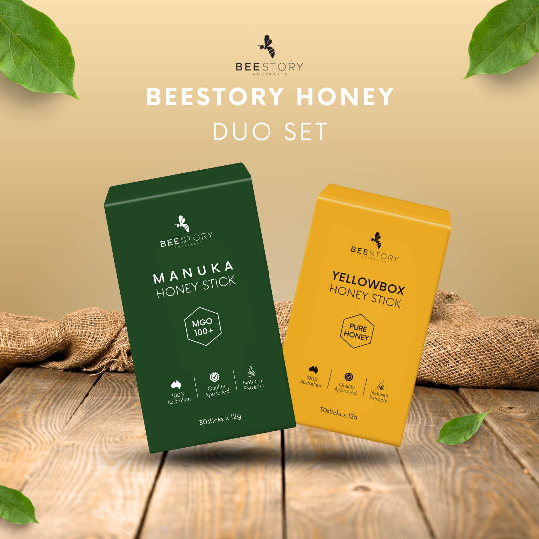 Honey Stick Duo  Manuka MGO 100+ + Yellowbox Honey