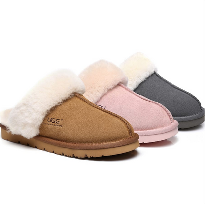 Australian Premium Sheepskin Wool Unisex Muffin Slipper