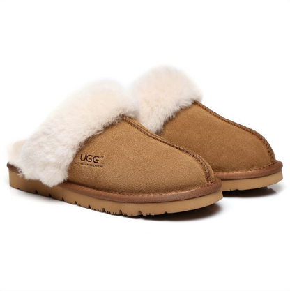 Australian Premium Sheepskin Wool Unisex Muffin Slipper