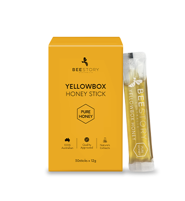 Yellowbox Honey Stick  Pure Honey  30 sticks x 12g